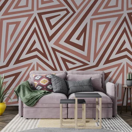 Colorful Lines Pattern Peel And Stick Wallpaper Mural