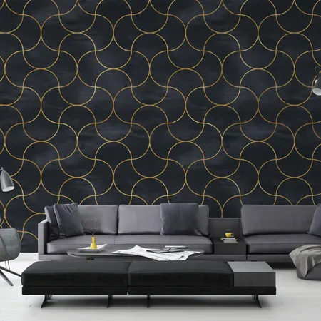 Geometric Soft Shape Pattern Peel And Stick Wallpaper