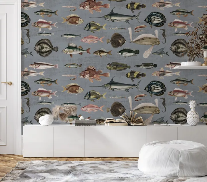 Blue Vintage Fish